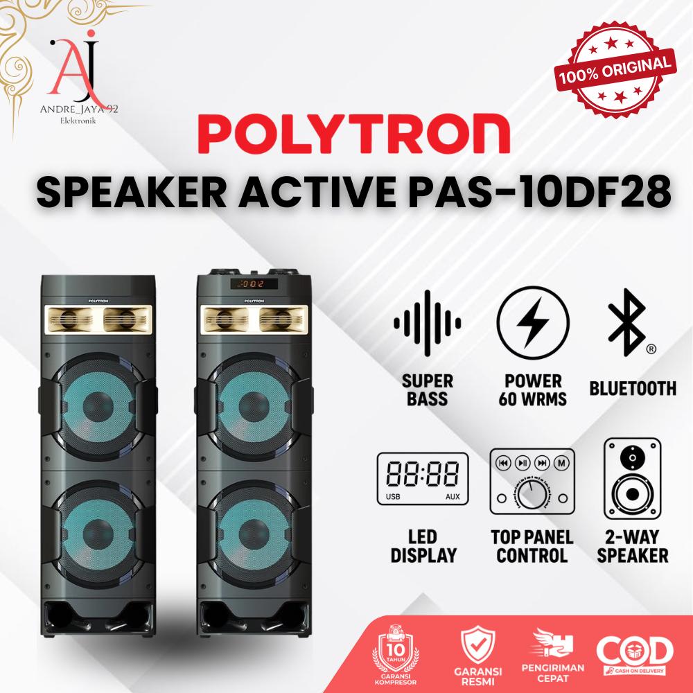 POLYTRON PAS-10DF28 Speaker Active Bluetooh Bass Full Garansi Resmi