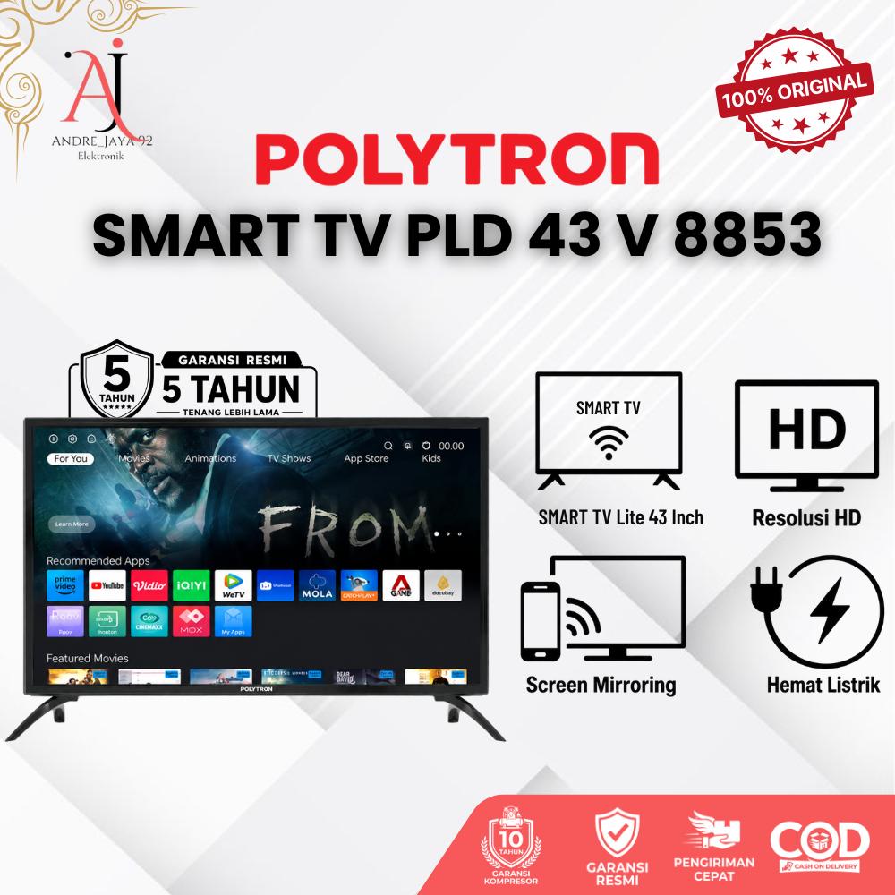 POLYTRON PLD 43V8853 Digital Tv 43Inch Full HD Lowwatt Garansi Resmi