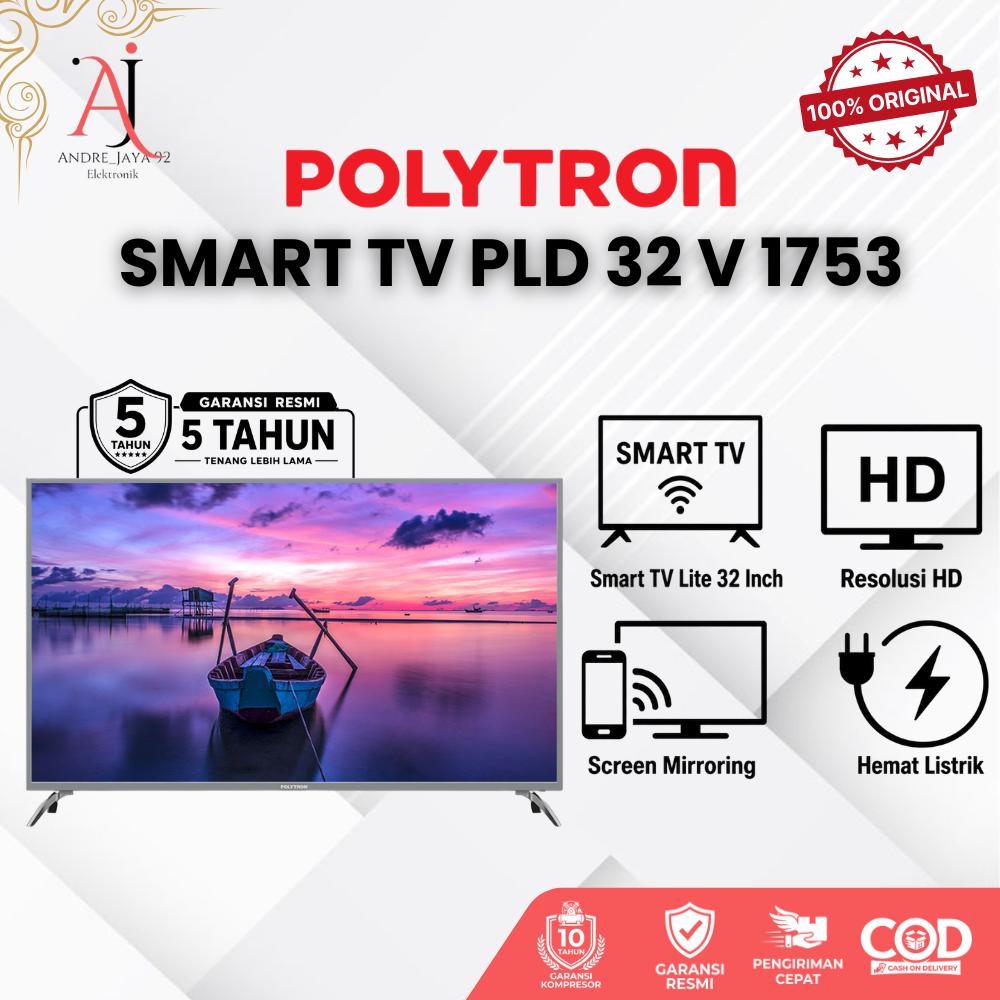 POLYTRON Smart TV PLD 32CV1869 32Inch FUll HD Bluetooth USB HDMI Garansi Resmi