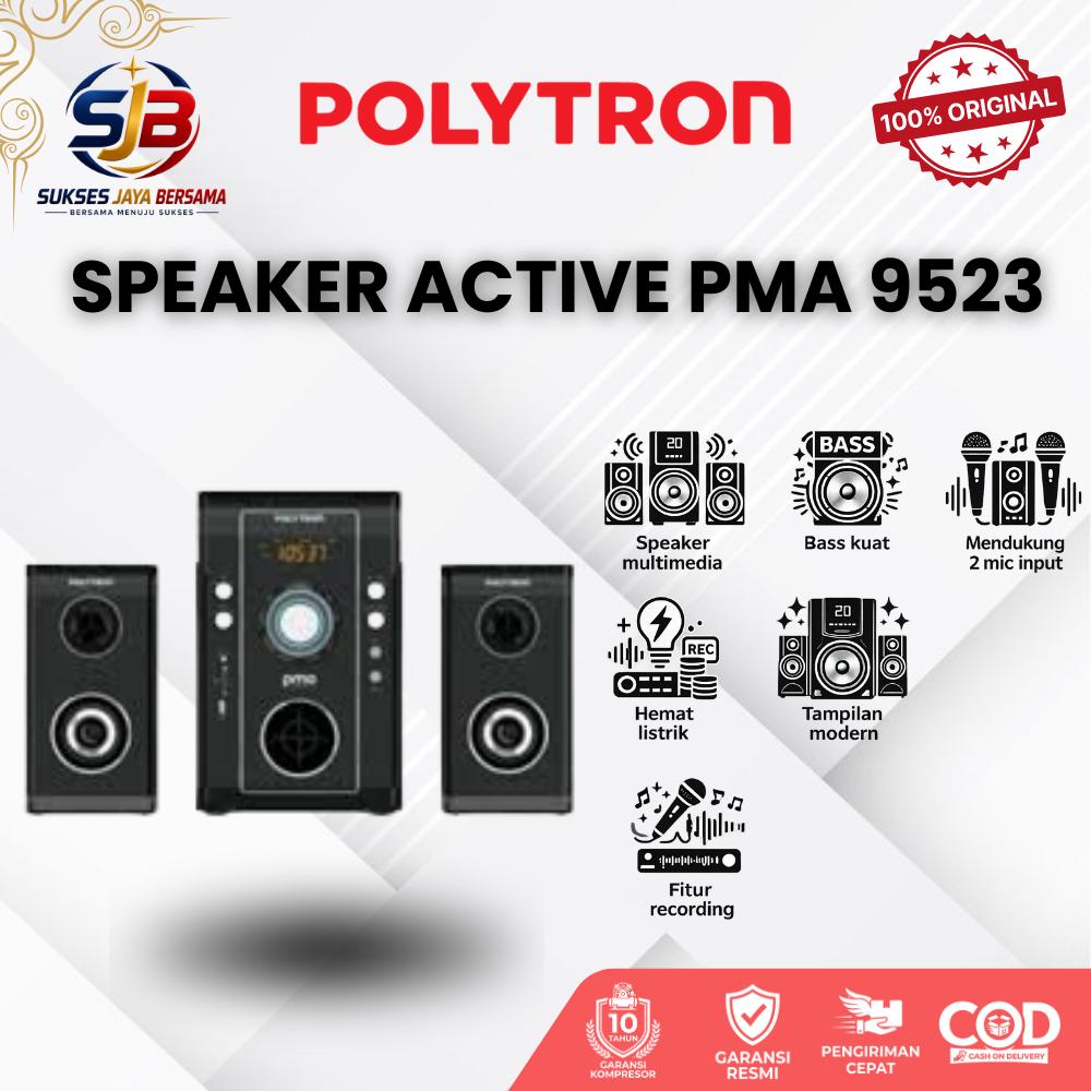 Salon Aktif Speaker Aktif Polytron PMA-9523/B
