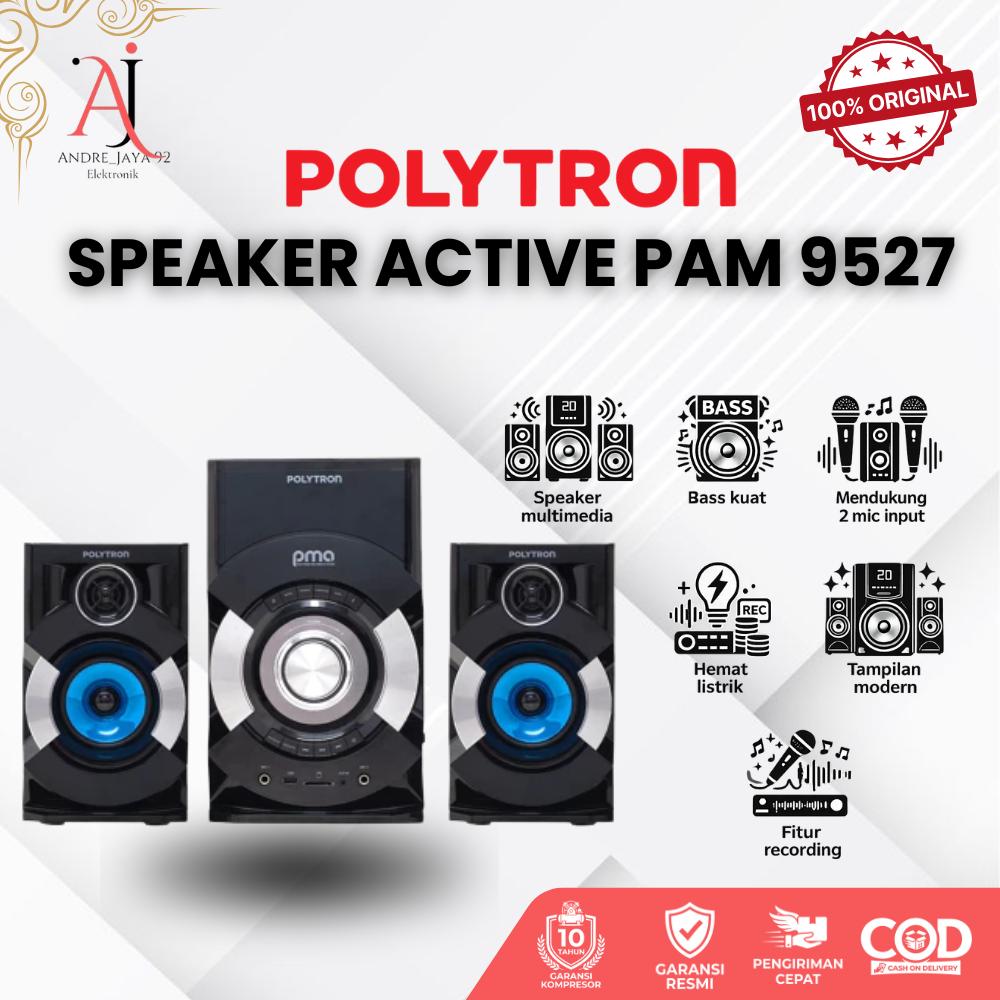 POLYTRON PMA 9527 Speaker Active Full Bass Hemat Listrik Garansi Resmi 1 Tahun